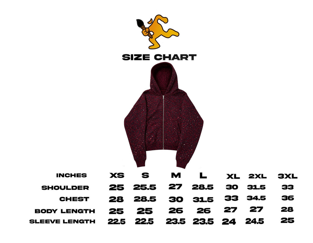 “Stardust” Red Diamond Cheetah Zip-Up