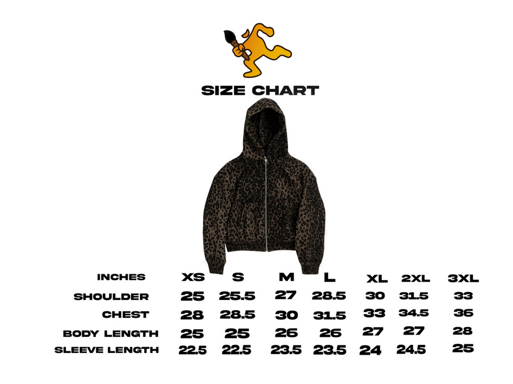 “Stardust” Brown Diamond Cheetah Zip-Up