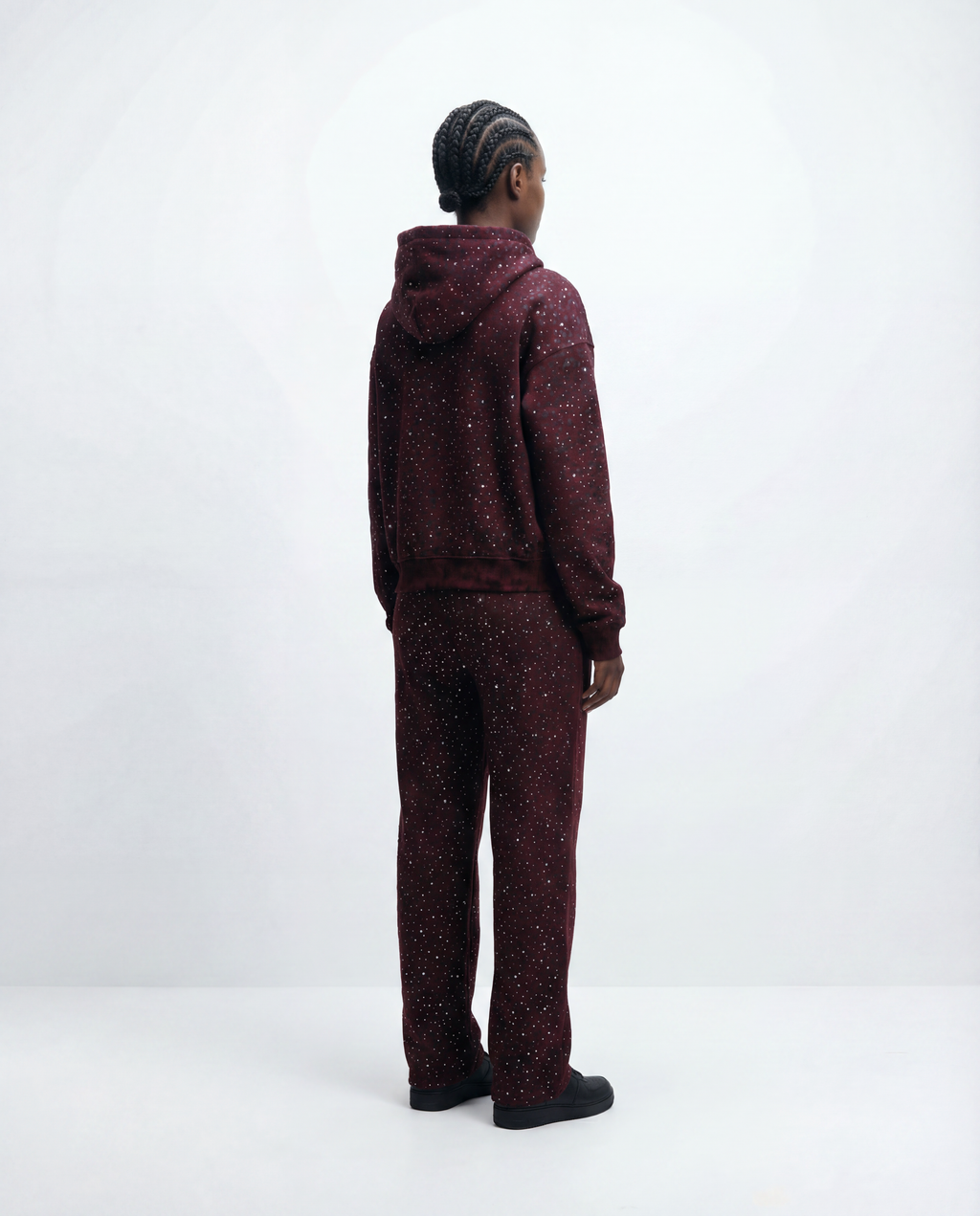 “Stardust” Red Diamond Cheetah Sweatpants