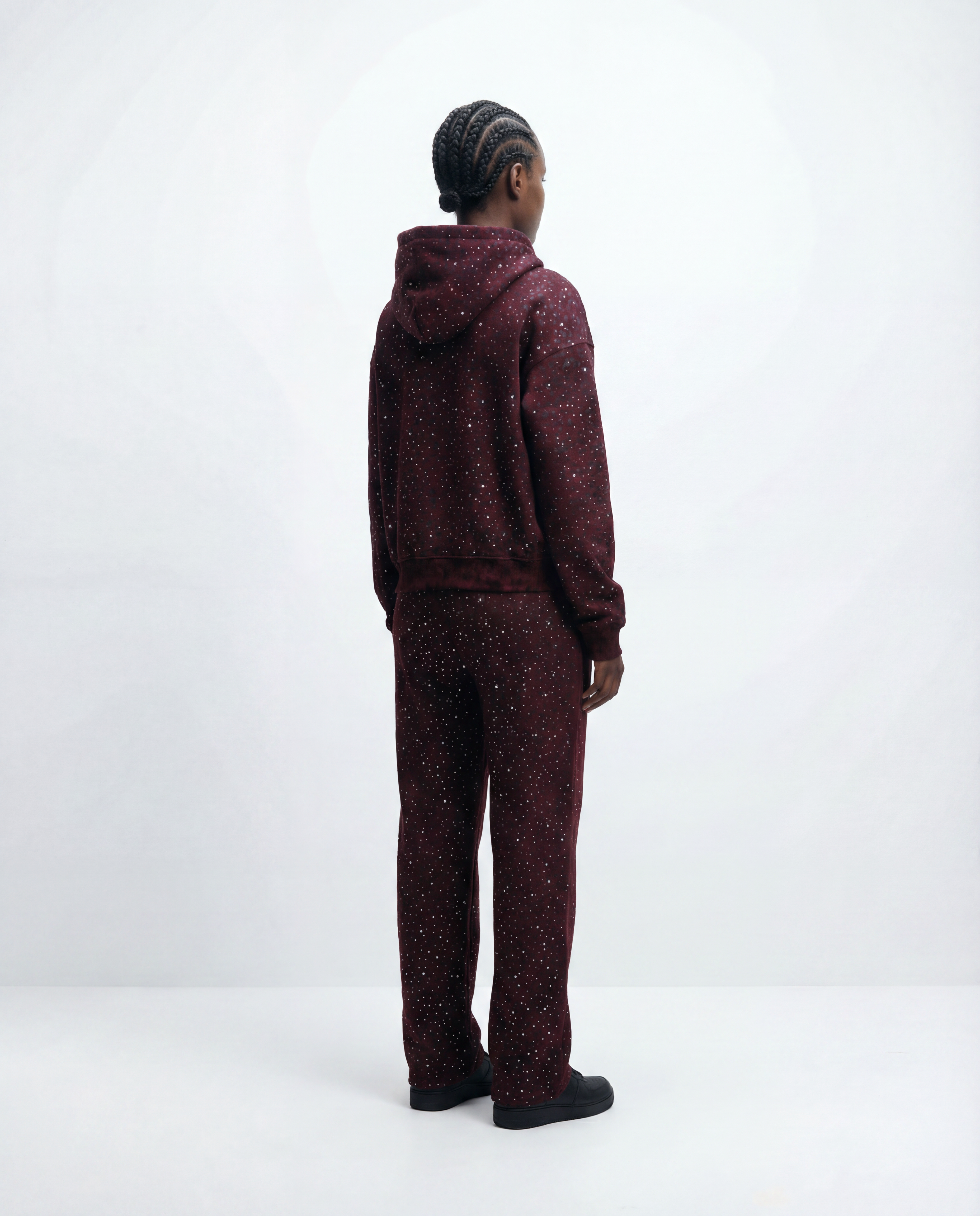 “Stardust” Red Diamond Cheetah Sweatpants