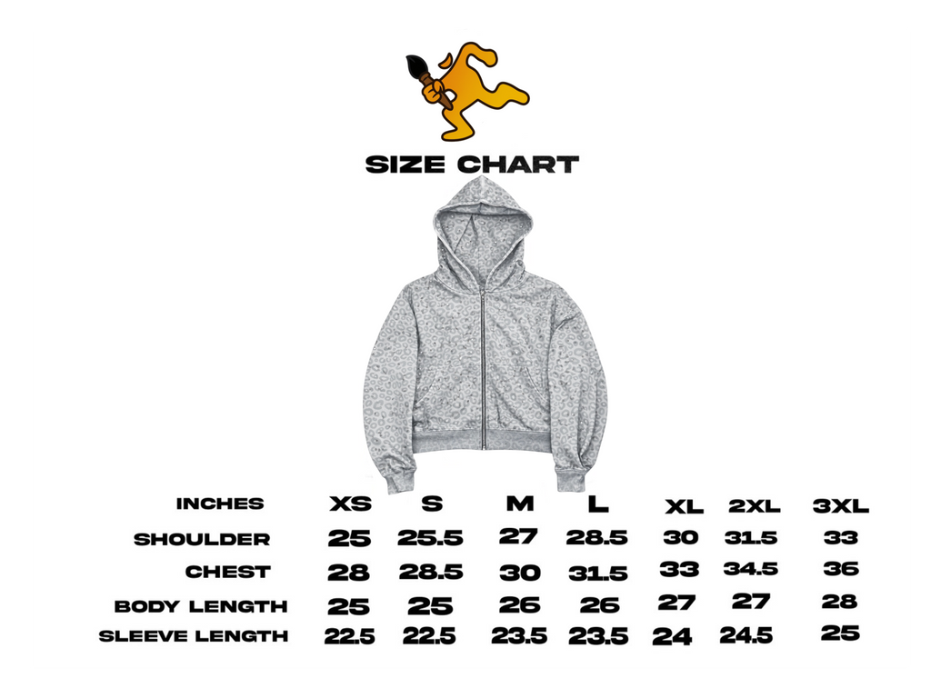 “Stardust” White Diamond Cheetah Zip-Up