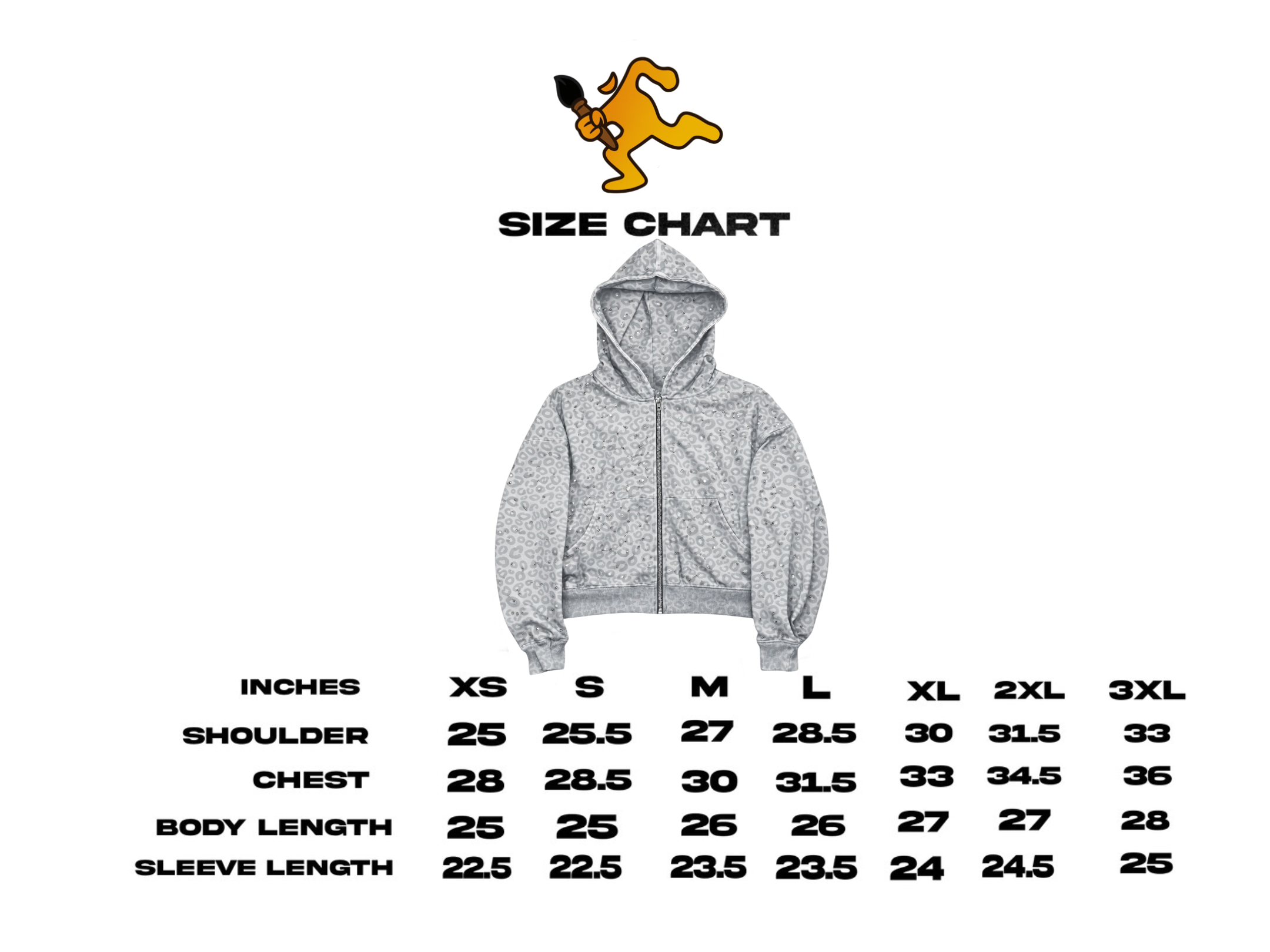 “Stardust” White Diamond Cheetah Zip-Up