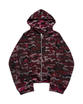 Pink Camouflage Diamond Zip-Up