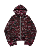 Pink Camouflage Diamond Zip-Up