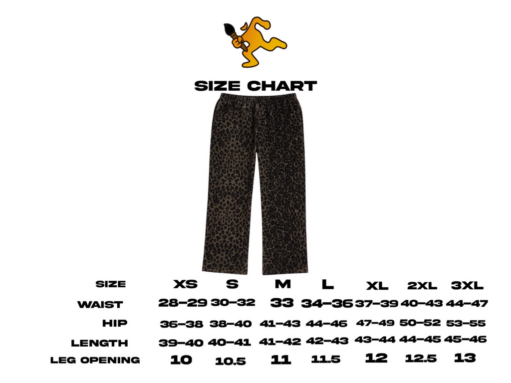 “Stardust” Brown Diamond Cheetah Sweatpants