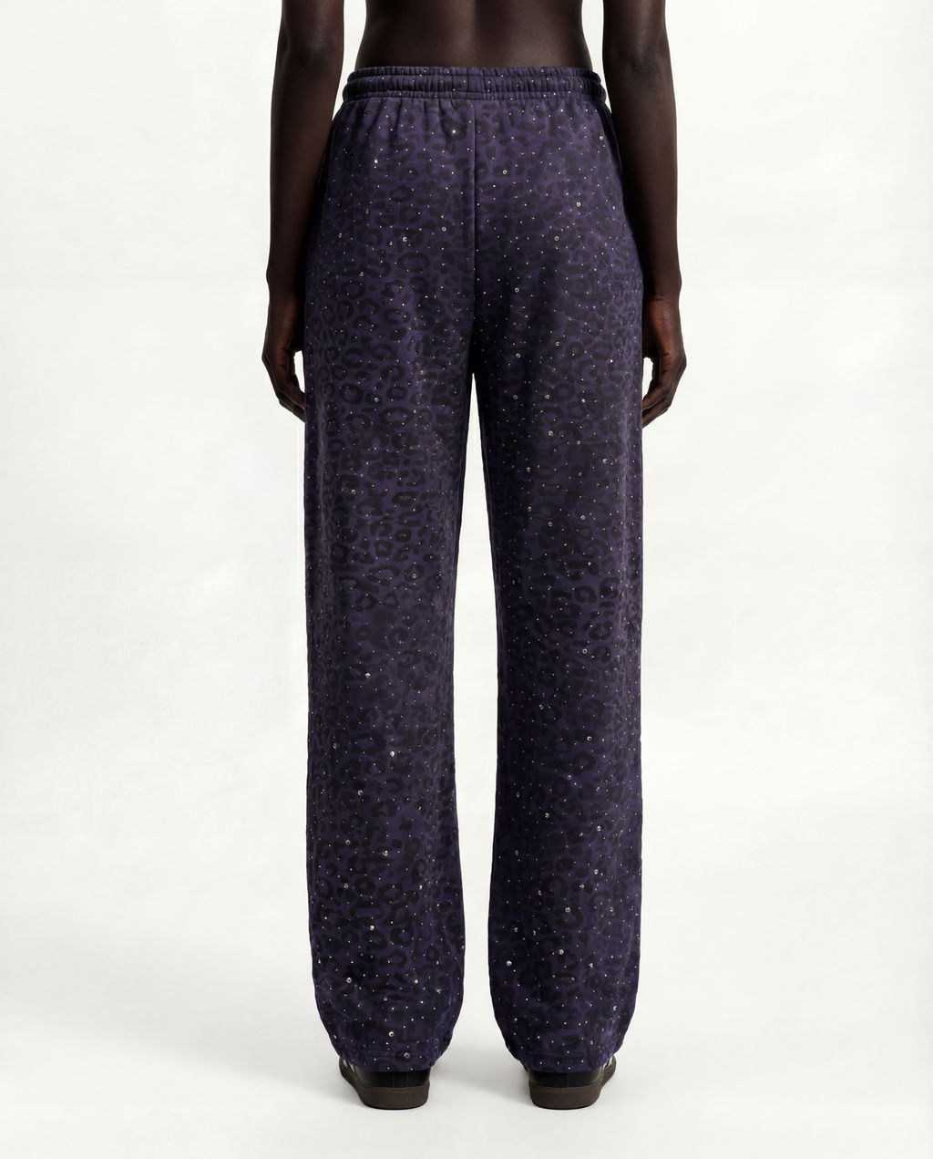“Stardust” Purple Diamond Cheetah Sweatpants