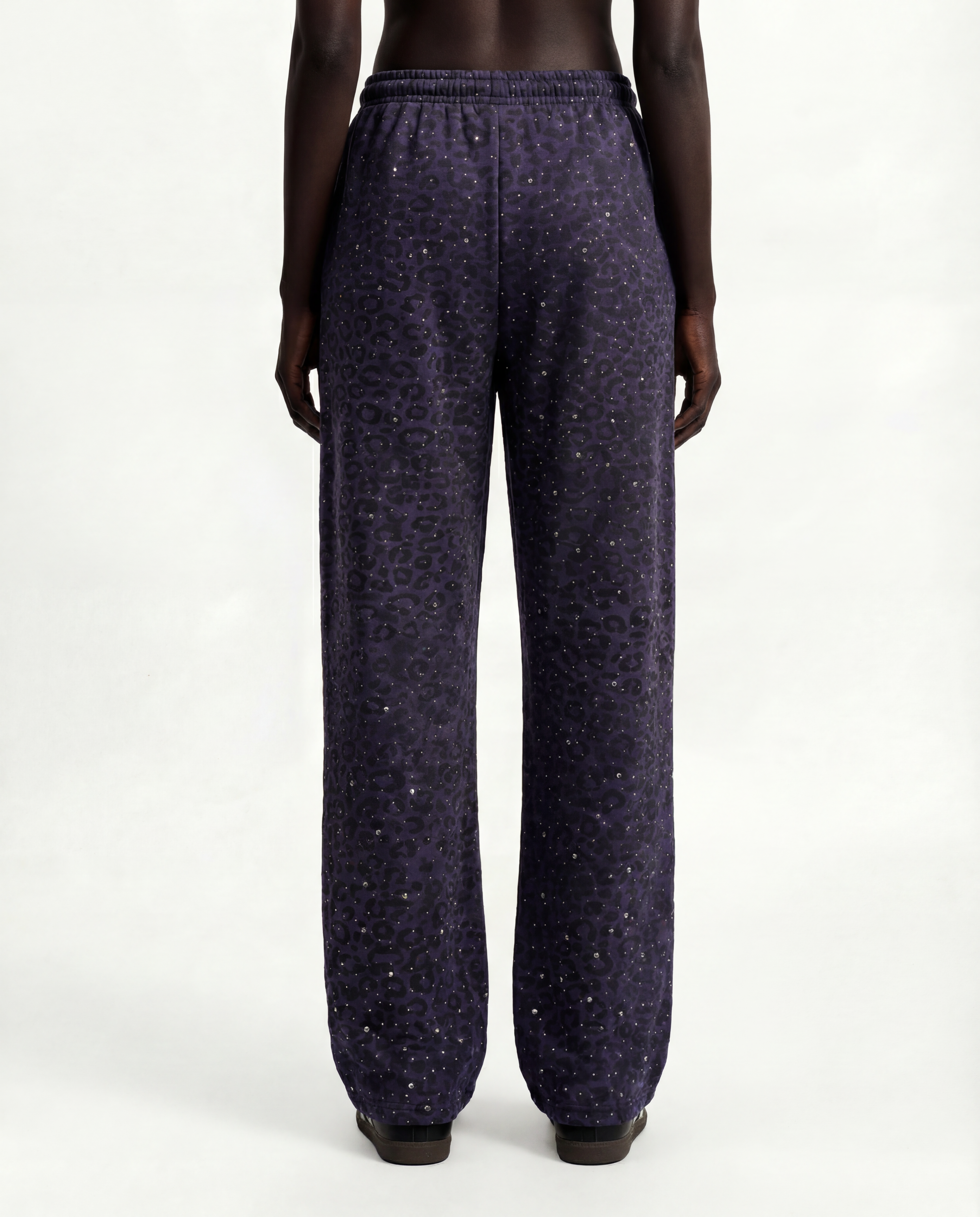 “Stardust” Purple Diamond Cheetah Sweatpants