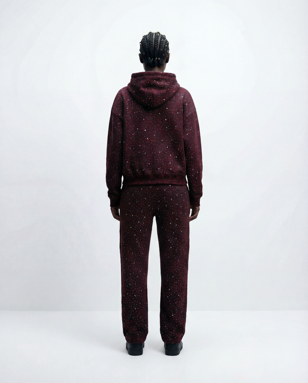 “Stardust” Red Diamond Cheetah Sweatpants