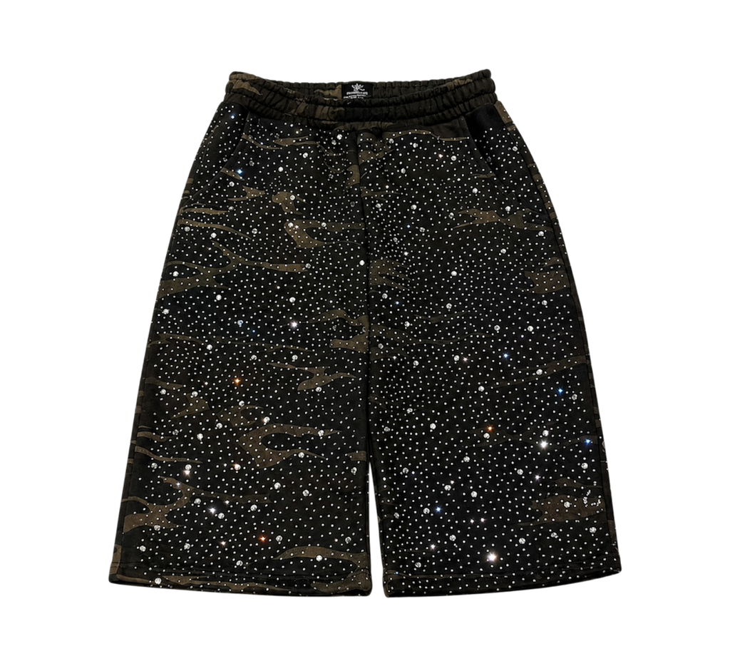 Green Diamond Camouflage Shorts