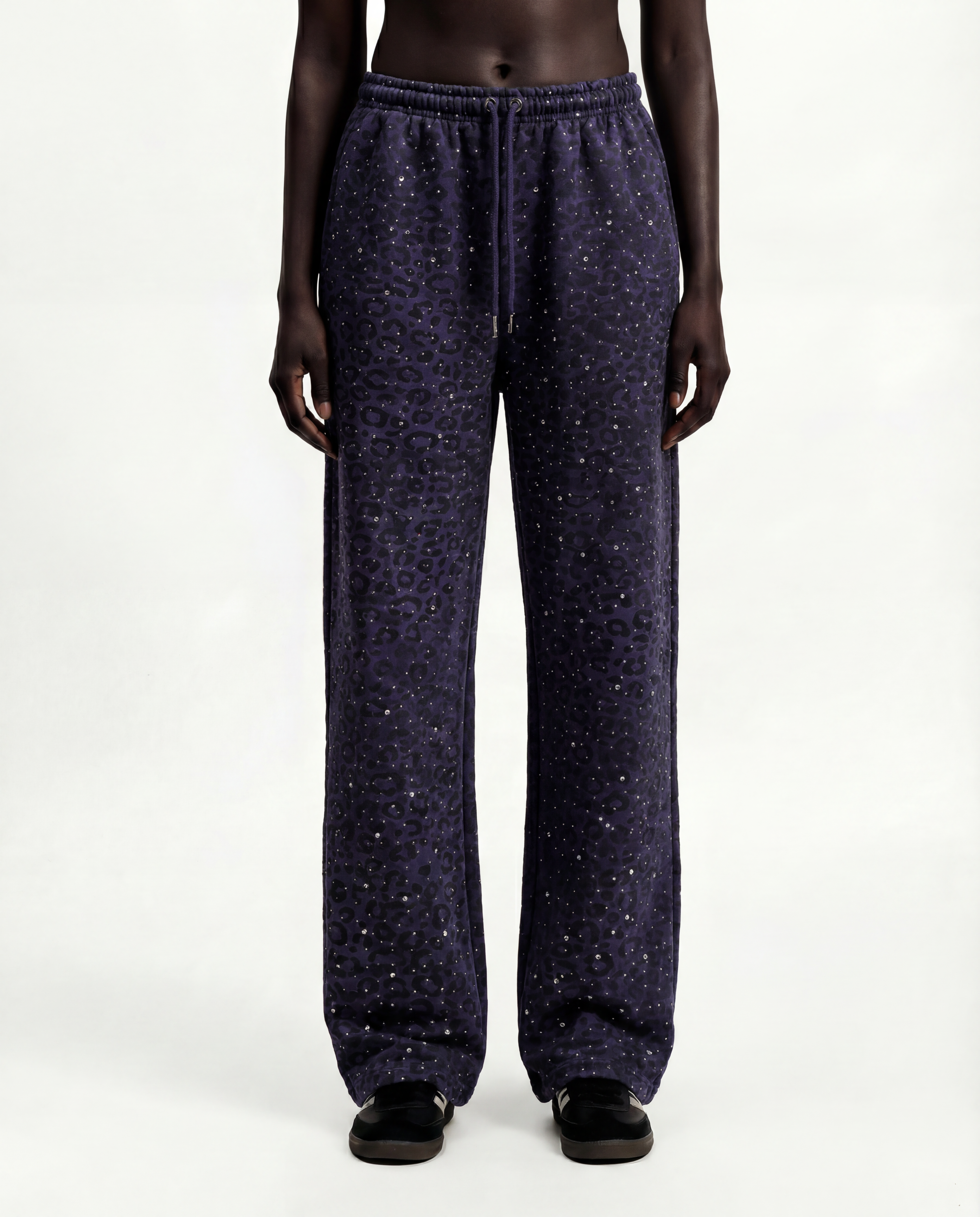 “Stardust” Purple Diamond Cheetah Sweatpants