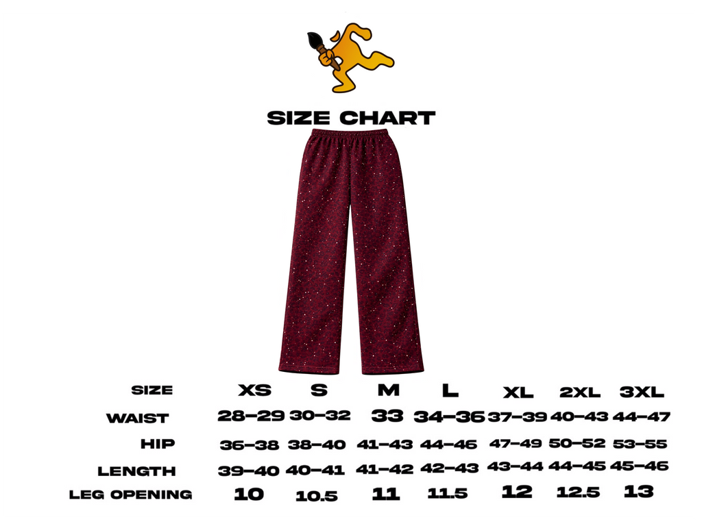 “Stardust” Red Diamond Cheetah Sweatpants