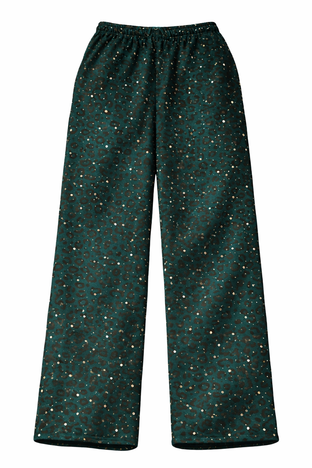 “Stardust” Turquoise Diamond Cheetah Sweatpants
