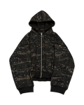 Green Camouflage Diamond Zip-Up