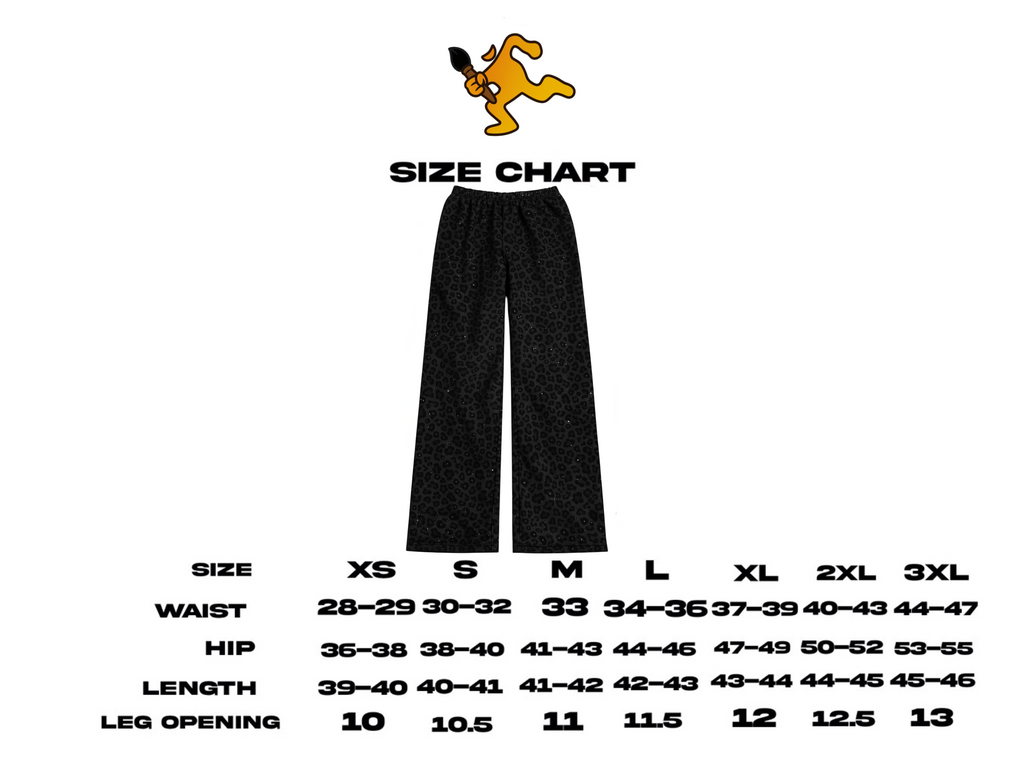 “Stardust” Black Diamond Cheetah Sweatpants