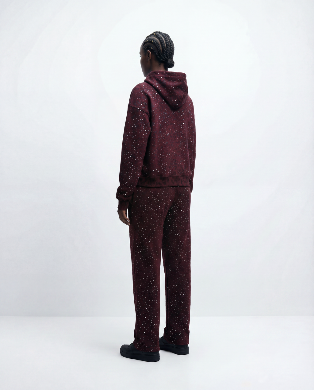 “Stardust” Red Diamond Cheetah Sweatpants