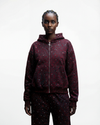 “Stardust” Red Diamond Cheetah Zip-Up