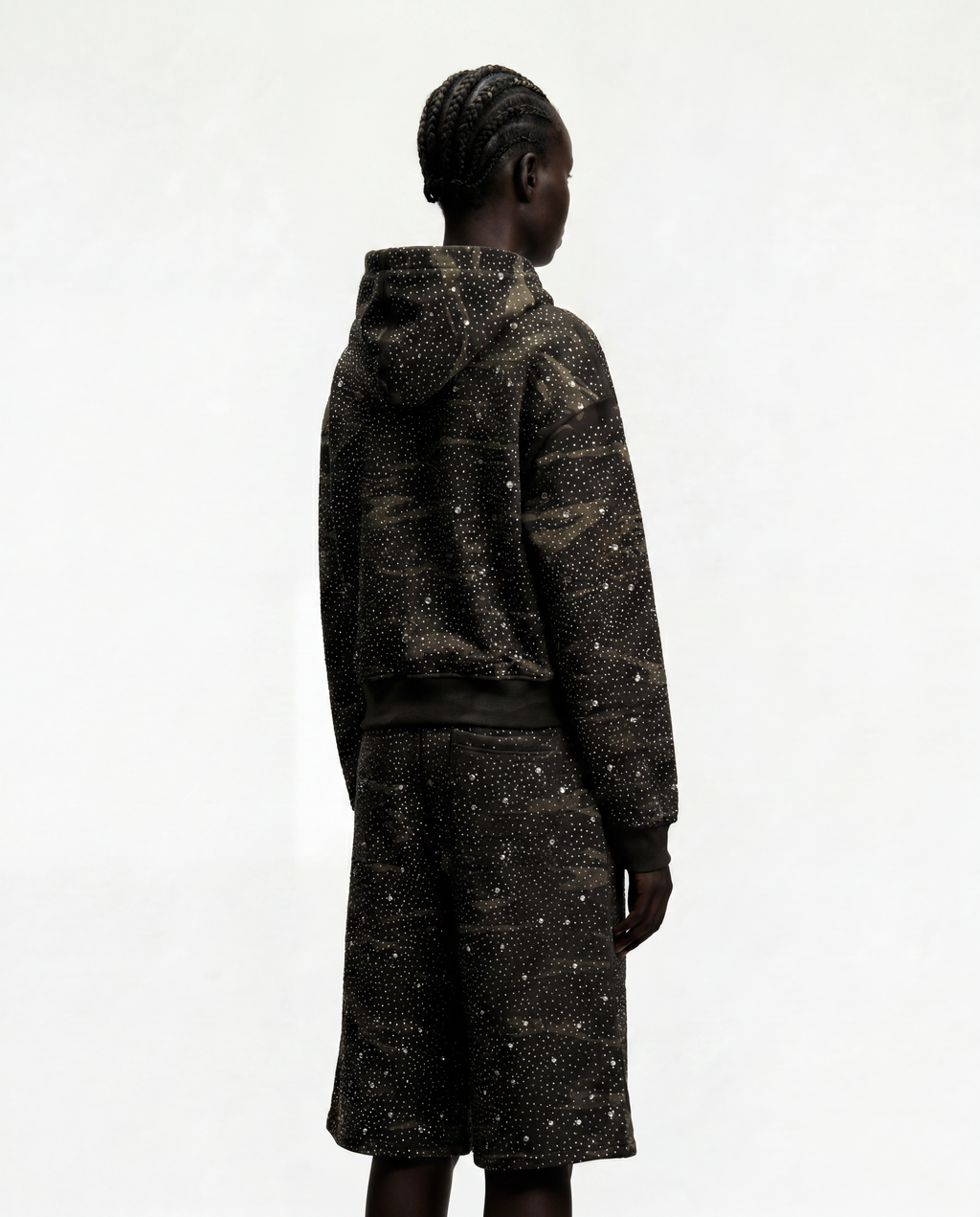 Green Diamond Camouflage Shorts
