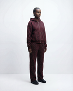 “Stardust” Red Diamond Cheetah Sweatpants