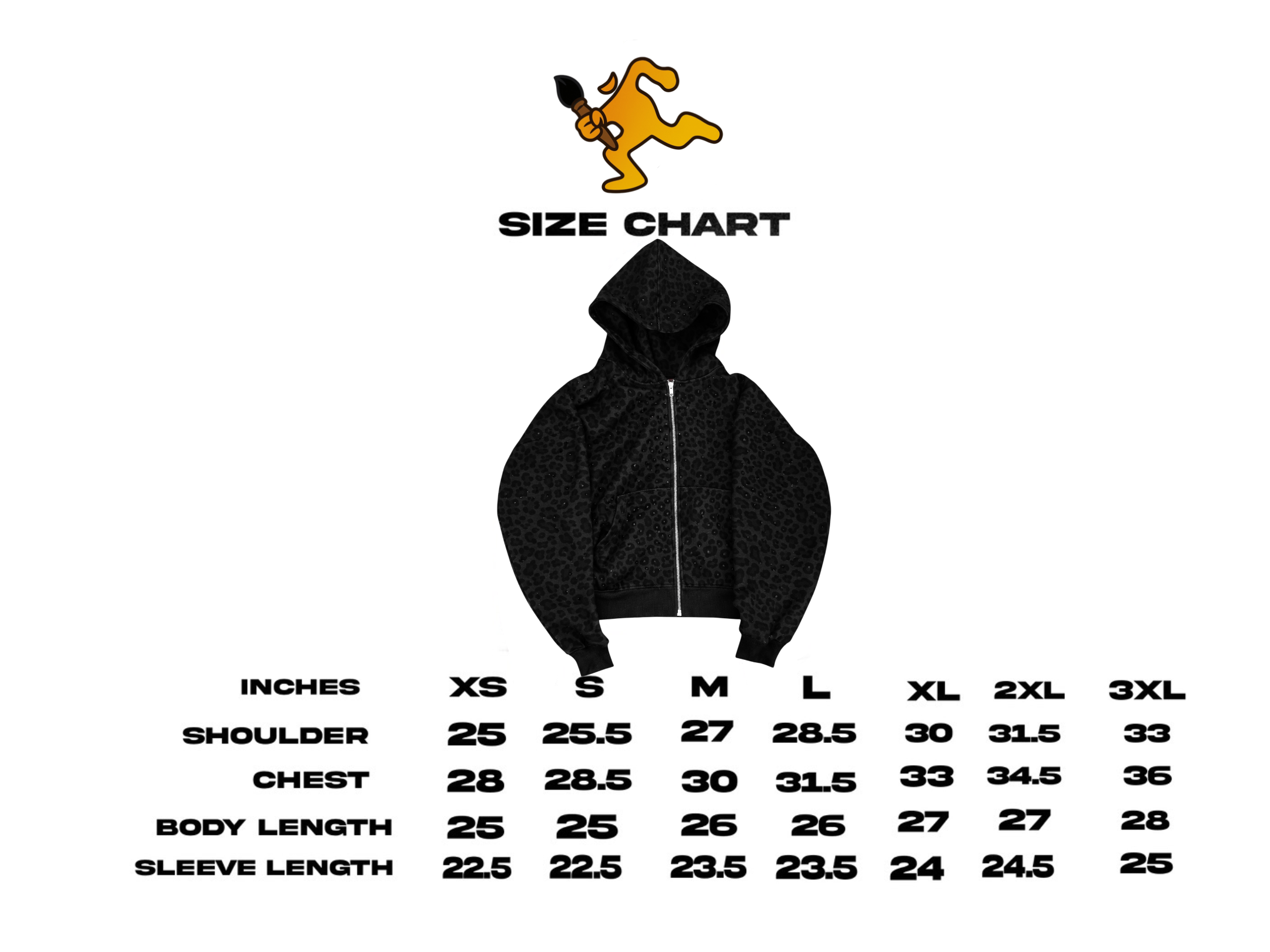 “Stardust” Black Diamond Cheetah Zip-Up