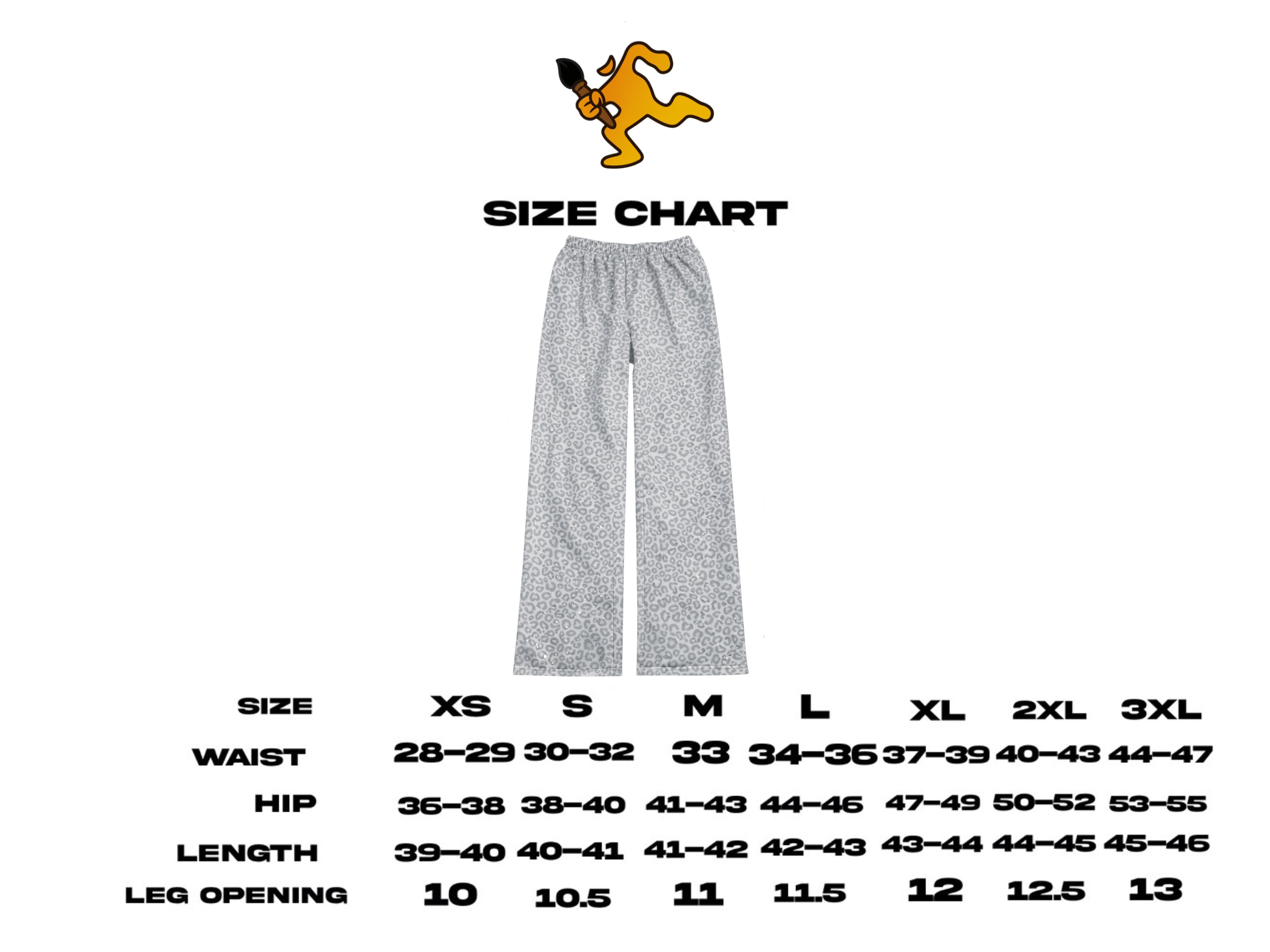 “Stardust” White Diamond Cheetah Sweatpants