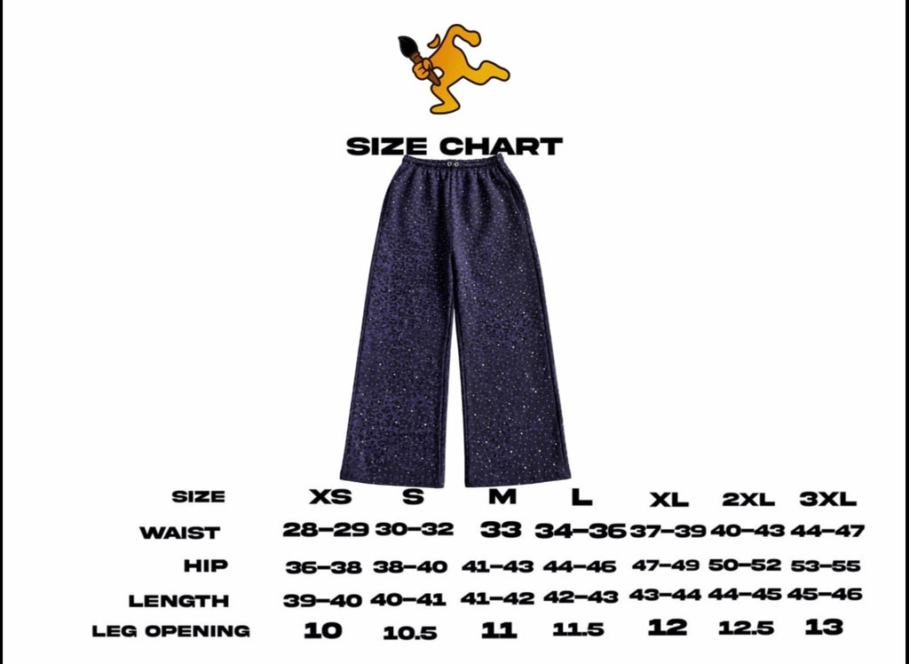 “Stardust” Purple Diamond Cheetah Sweatpants