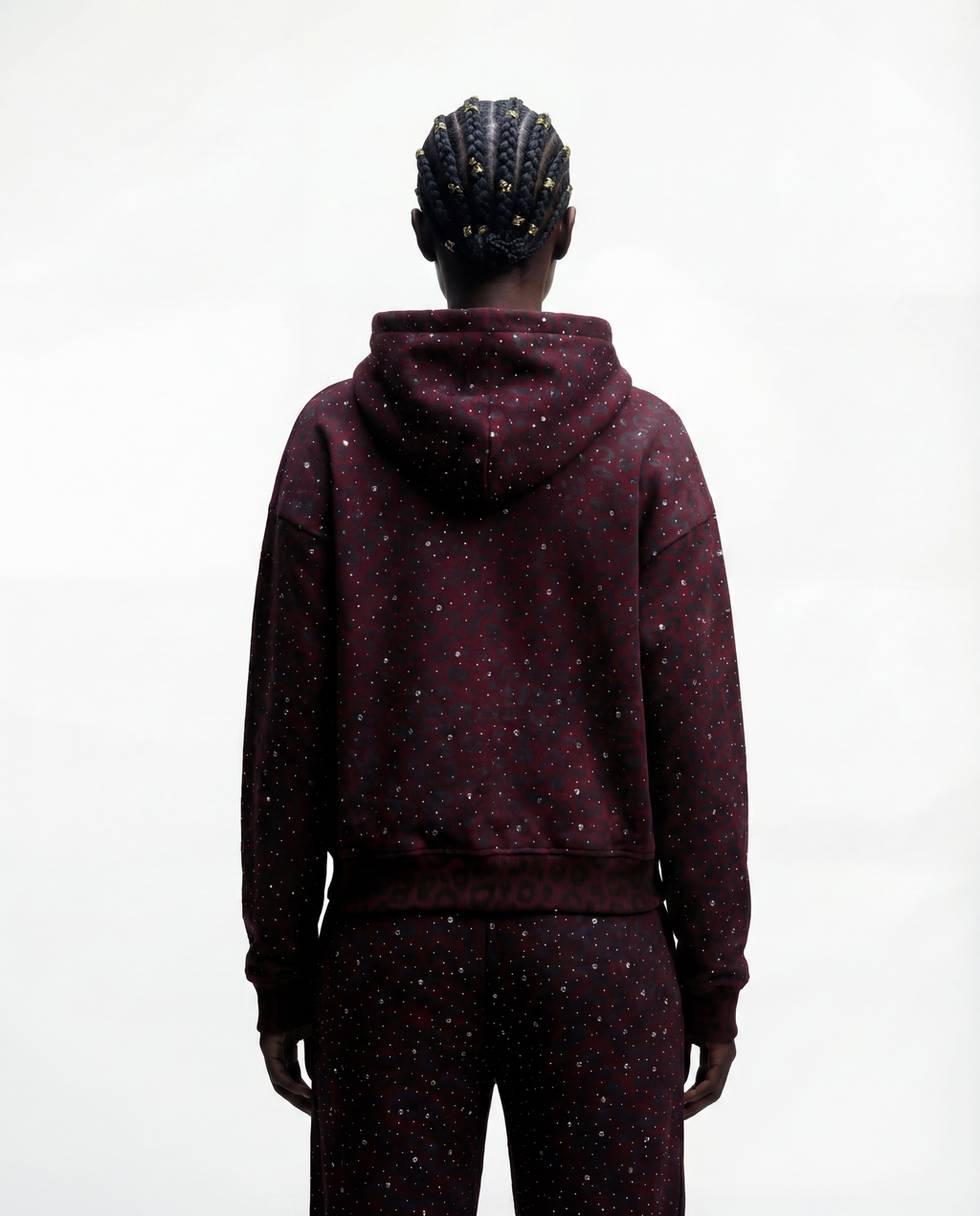 “Stardust” Red Diamond Cheetah Zip-Up
