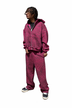 “Stardust” Pink Diamond Cheetah Sweatpants