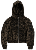 “Stardust” Brown Diamond Cheetah Zip-Up