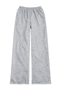 “Stardust” White Diamond Cheetah Sweatpants