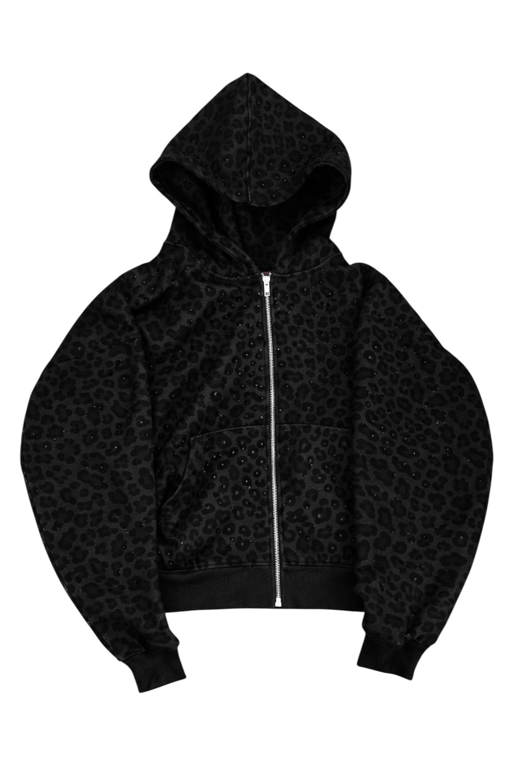 “Stardust” Black Diamond Cheetah Zip-Up