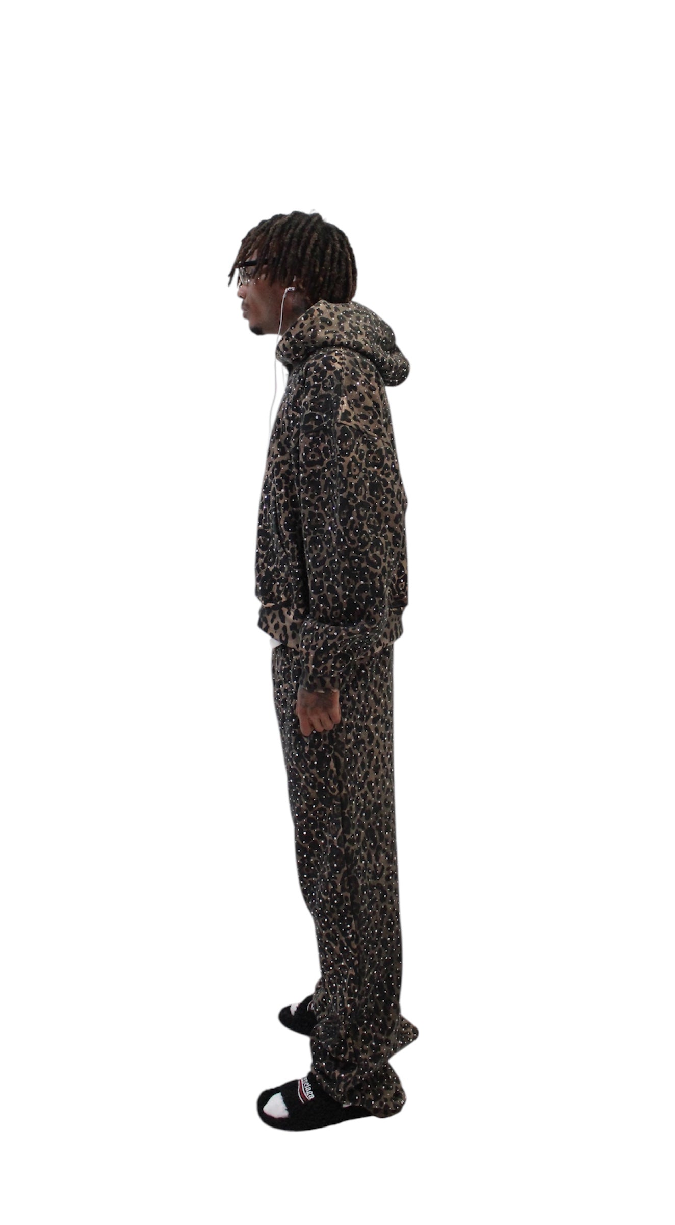 “Stardust” Brown Diamond Cheetah Zip-Up